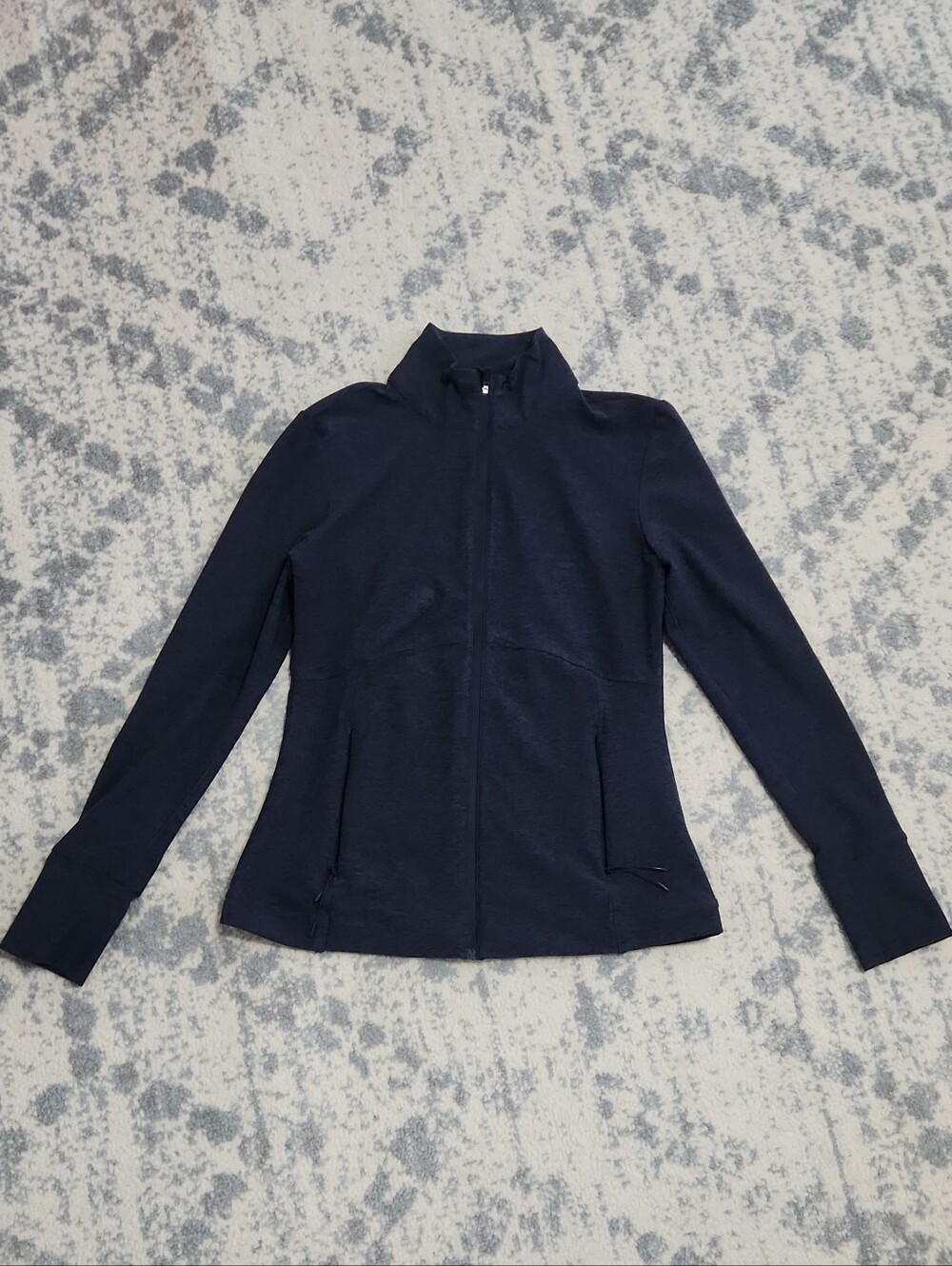 Women’s Navy Zip-Front Jacket